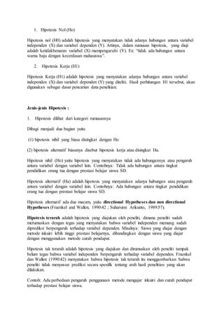Apa Itu Hipotesis 0 Dan 1 Apa Itu Hipotesis 0 Dan 1