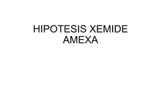 HIPOTESIS XEMIDE
AMEXA

 