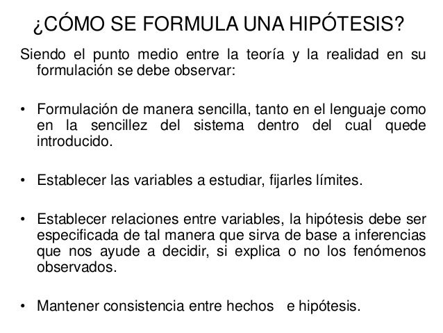 Hipotesis y variables 2012