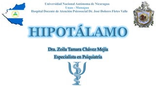 Dra. Zoila Tamara Chávez Mejía
Especialista en Psiquiatría
Unan - Managua
 