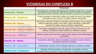 VITAMINAS DO COMPLEXO B
 
