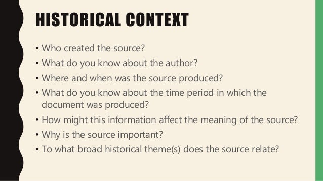 hipp document analysis historical context definition