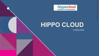 HIPPO CLOUD
Crafting skills
Doing
the
right
thing,
at
right
time
 