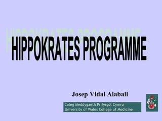 Josep Vidal Alaball HIPPOKRATES PROGRAMME 