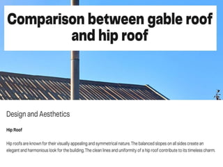 HIP ROOF VS. GABLE ROOF