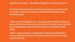 Hamstring Gluoro Injection Hips ultrasound...pptx