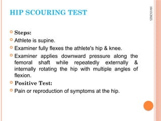 Scouring Test hip special tests.pptx hip special tests.pptx