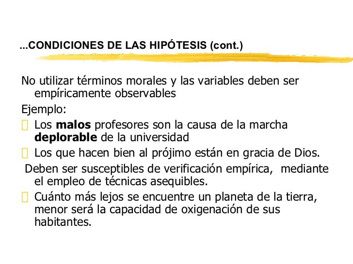 Hipótesis de Investigación Tesis