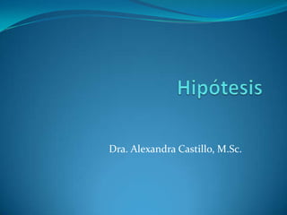 Dra. Alexandra Castillo, M.Sc.
 