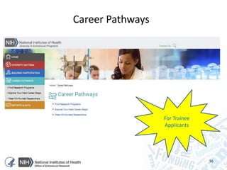 For Trainee
Applicants
Career Pathways
56
 