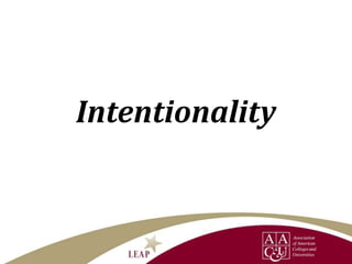 Intentionality
 