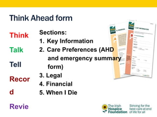 Think Ahead Form.pdf Advance care planning and Think Ahead | PPTX