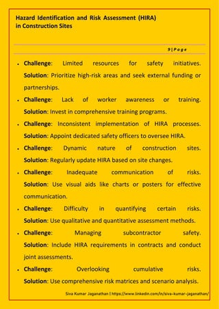 Safety Inconsistent Implementation Comprehensive Guide to Hazard Identification and Risk Assessment (HIRA ...