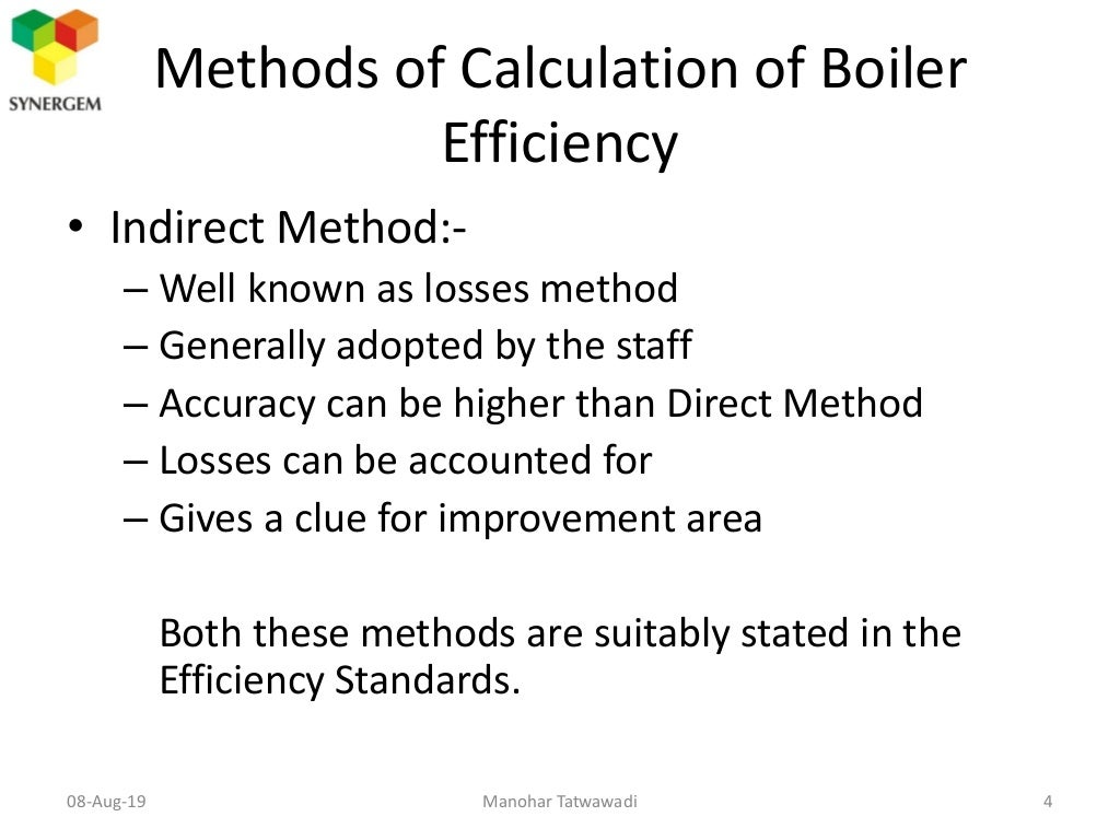 Boiler Efficiency Calculations