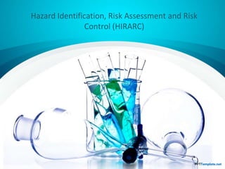Hazard Identification, Risk Assessment and Risk
Control (HIRARC)
 