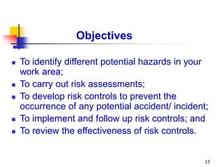 Safety manual of Hazard identification risk assessment and determining ...