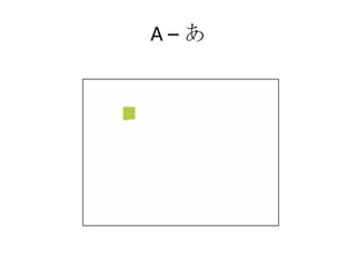 A – あ