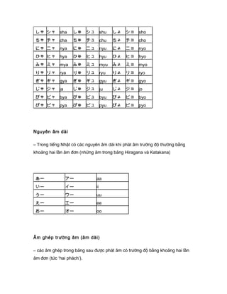 Hiragana và katakana | DOC