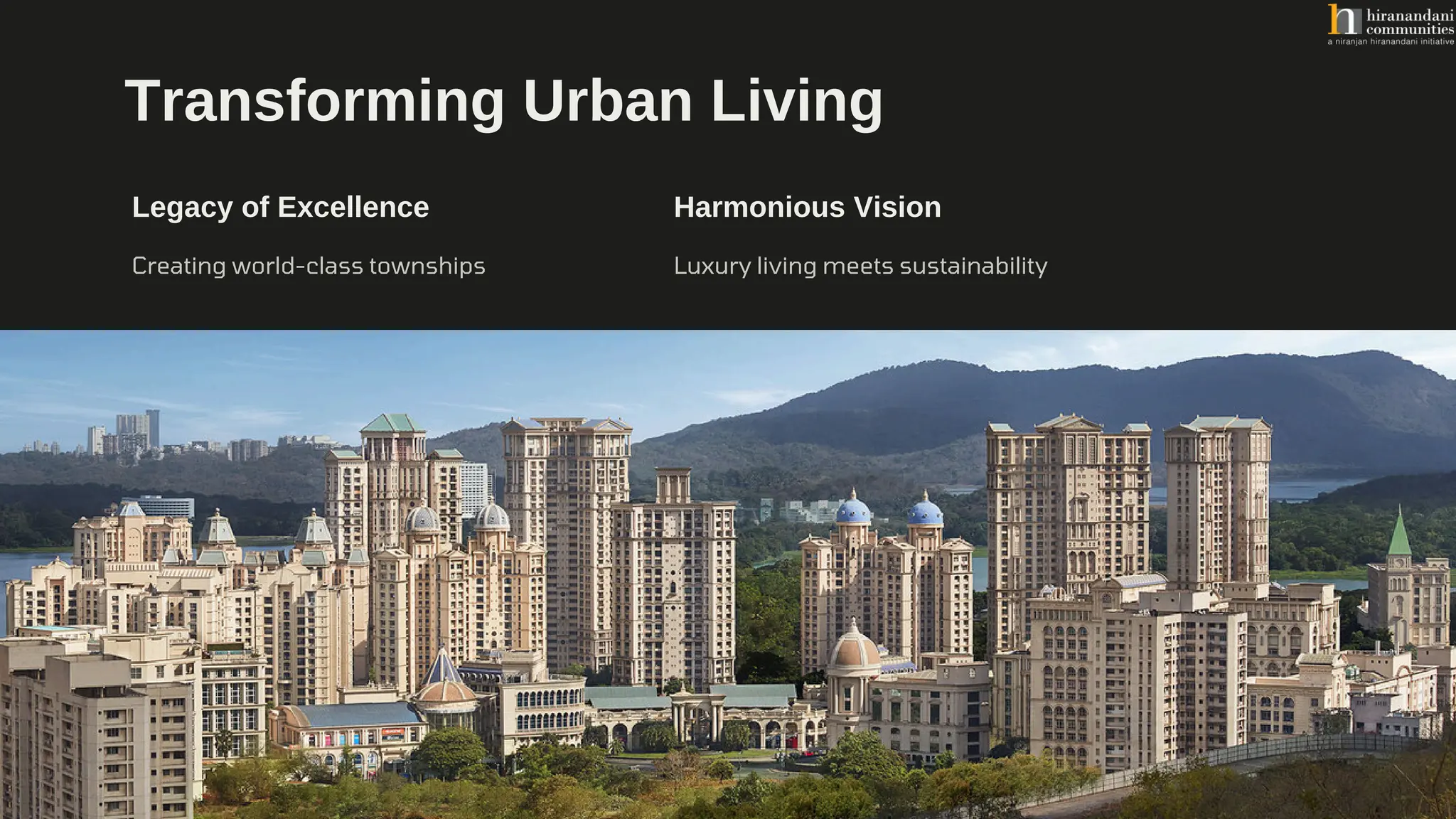 Image showcasing Hiranandani Communities: Building a Sustainable Future | PDF