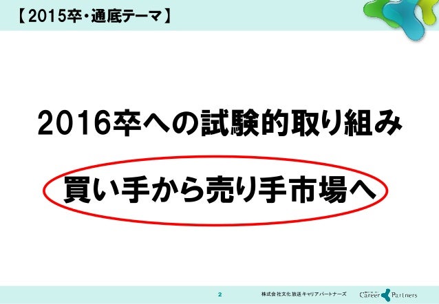 新卒採用戦線 総括15レポート報告