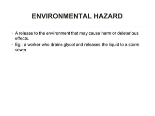 ENVIRONMENTAL HAZARD
 