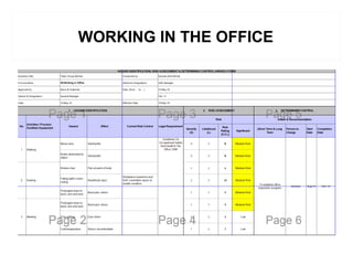 WORKING IN THE OFFICE
 