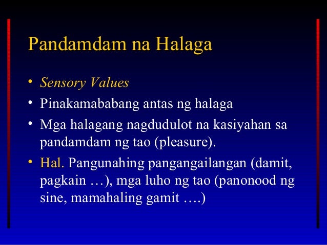Mga Ispiritwal Na Pagpapahalaga Hirarkiya ng halaga
