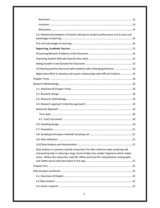 Thesis: The Influence Of Teacher Attitude On Student Achievement At ...