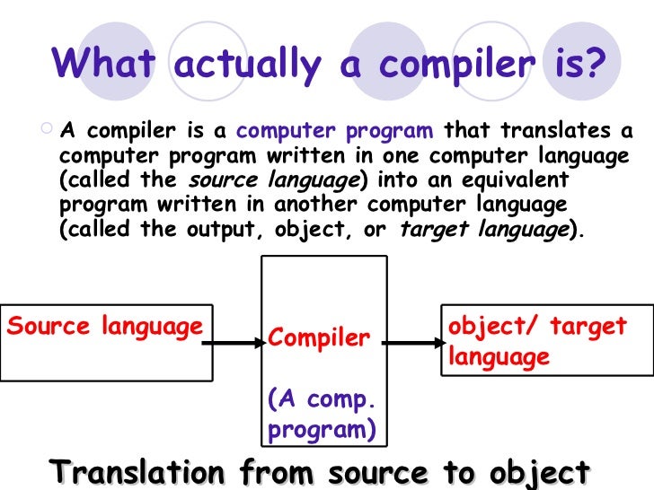 How a Compiler Works