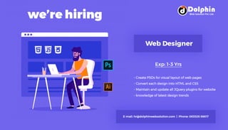 Hire Web Designer | Dolphin Web Solution