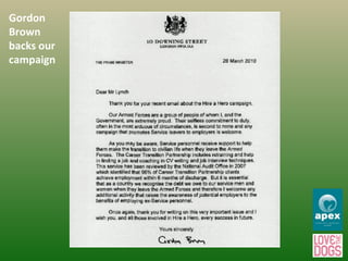 Gordon Brown backs our campaign 