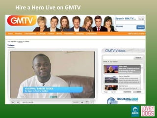 Hire a Hero Live on GMTV 