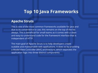 Hire A Java Developer Having Experience In The Top 10 Java Frameworks ...