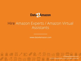 Hire Amazon Experts and Amazon Virtual Assistants