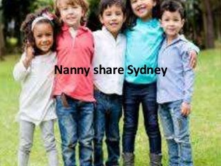 Nanny share Sydney
 