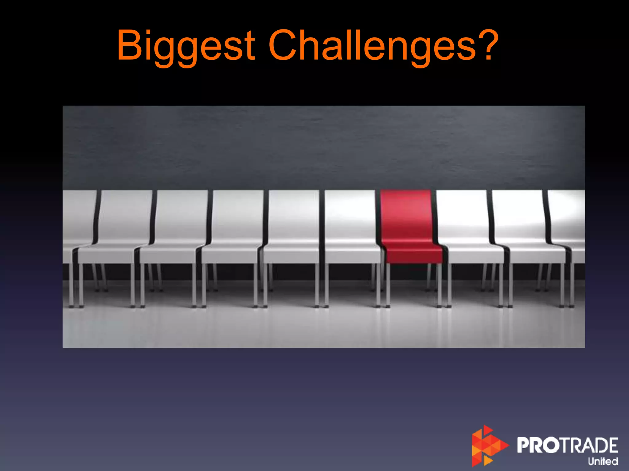 Biggest Challenges?
 