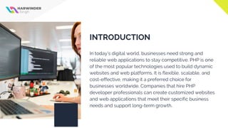 Hire PHP Developer for Secure and Scalable Web Development | PDF