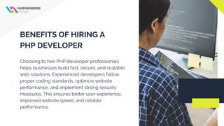 Hire PHP Developer for Secure and Scalable Web Development | PDF