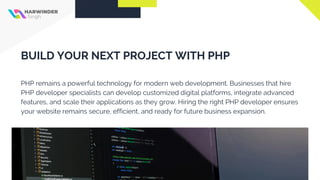 Hire PHP Developer for Secure and Scalable Web Development | PDF