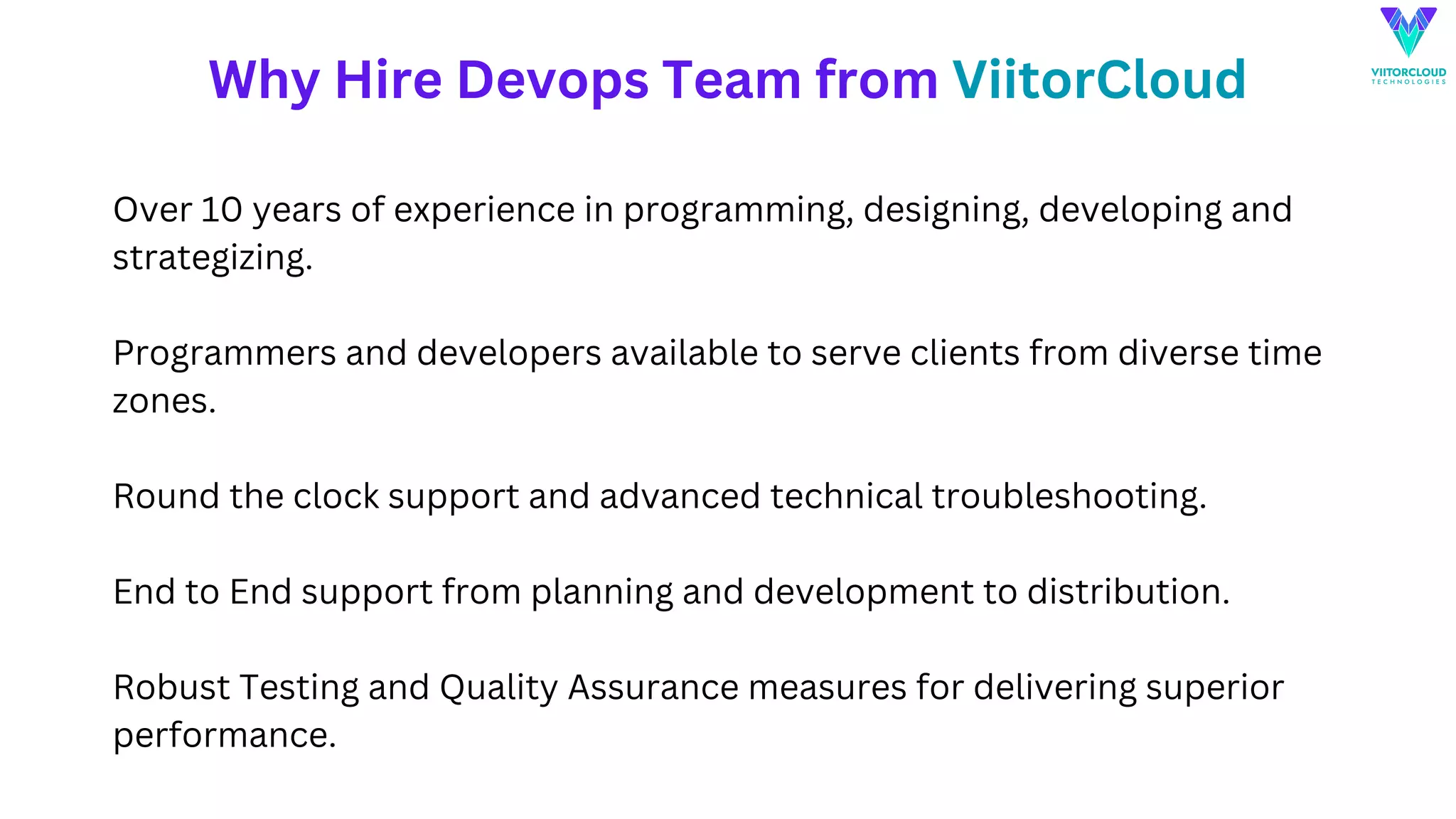 Hire Best Devops Engineer- ViitorCloud Technologies | PPT | Free Download