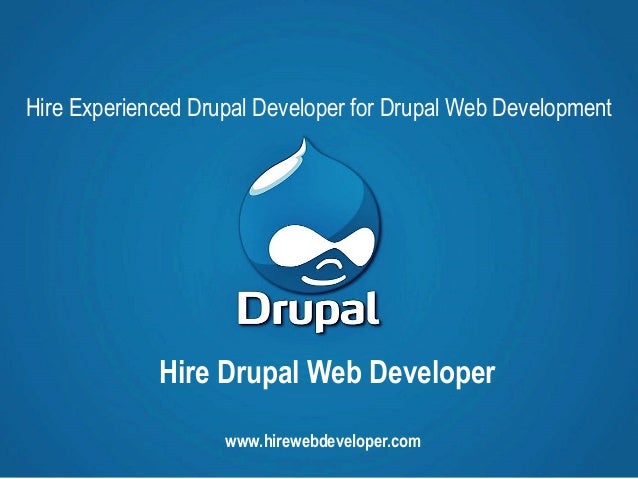 Drupal web developer job description
