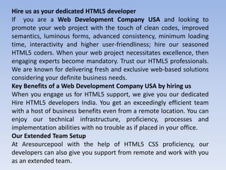 Hire html5 developer india | PPTX | Web Development | Internet
