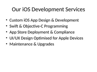 Hire iOS App Developers in United Kingdom UK | PPTX