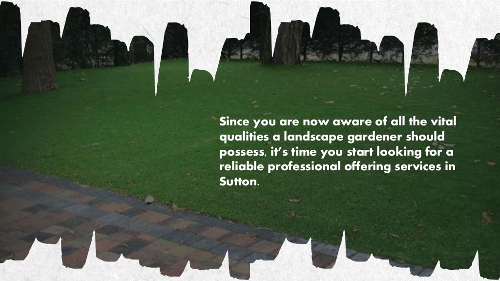 Hire Landscape Gardeners in Sutton with All the Vital Qualities