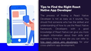 Hire react native developer | PPT