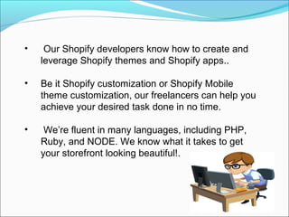 Hire shopify developer | PPT