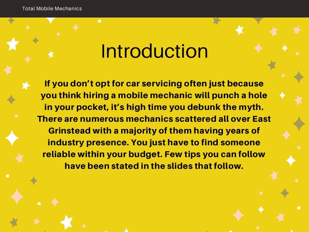 Hire the best mechanics in east grinstead with a limited budget