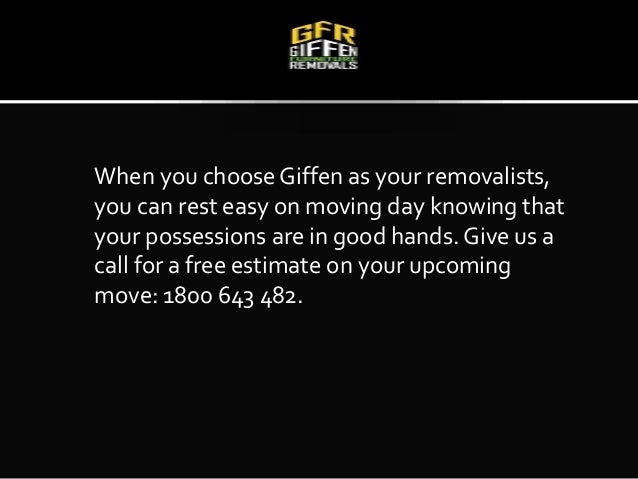 Hire Trusted Removalists From Giffen Furniture Removals In North Lakes