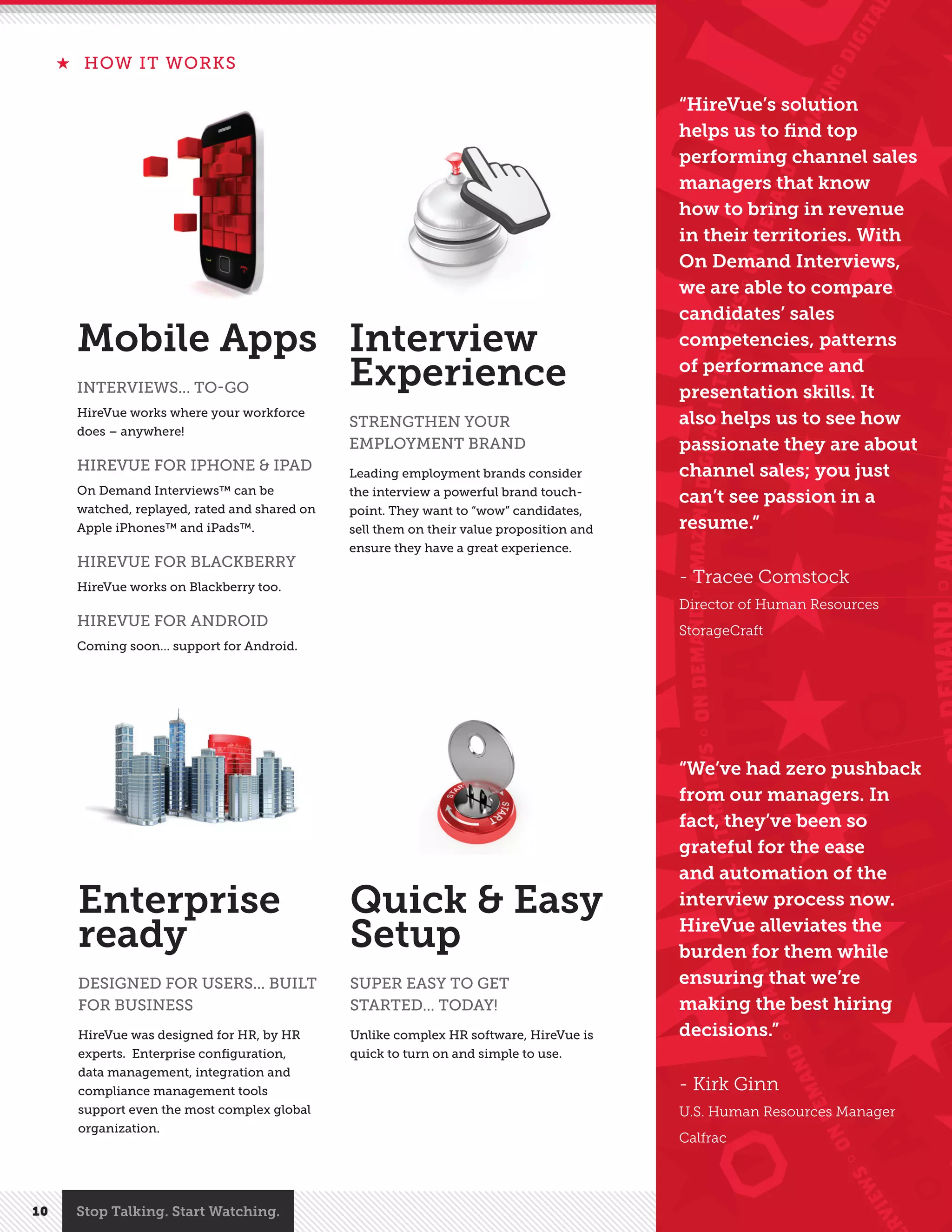 Hire vue overview brochure | PDF | Computer Software and Applications ...