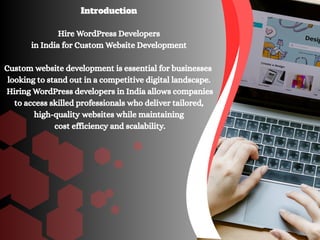 Hire WordPress Developers in India for Custom Website Development | PDF